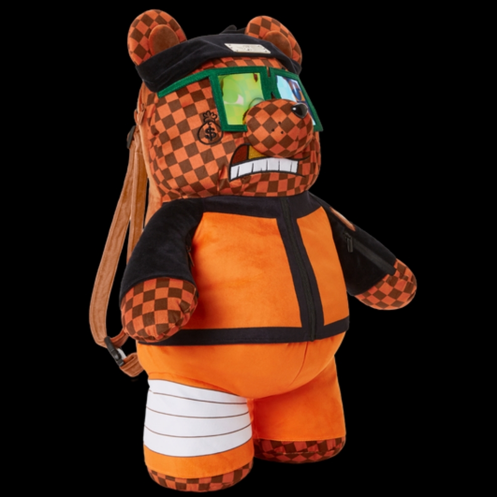 SPRAYGROUND Naruto Money Bear Teddy Bear Backpack - Picture 1 of 16